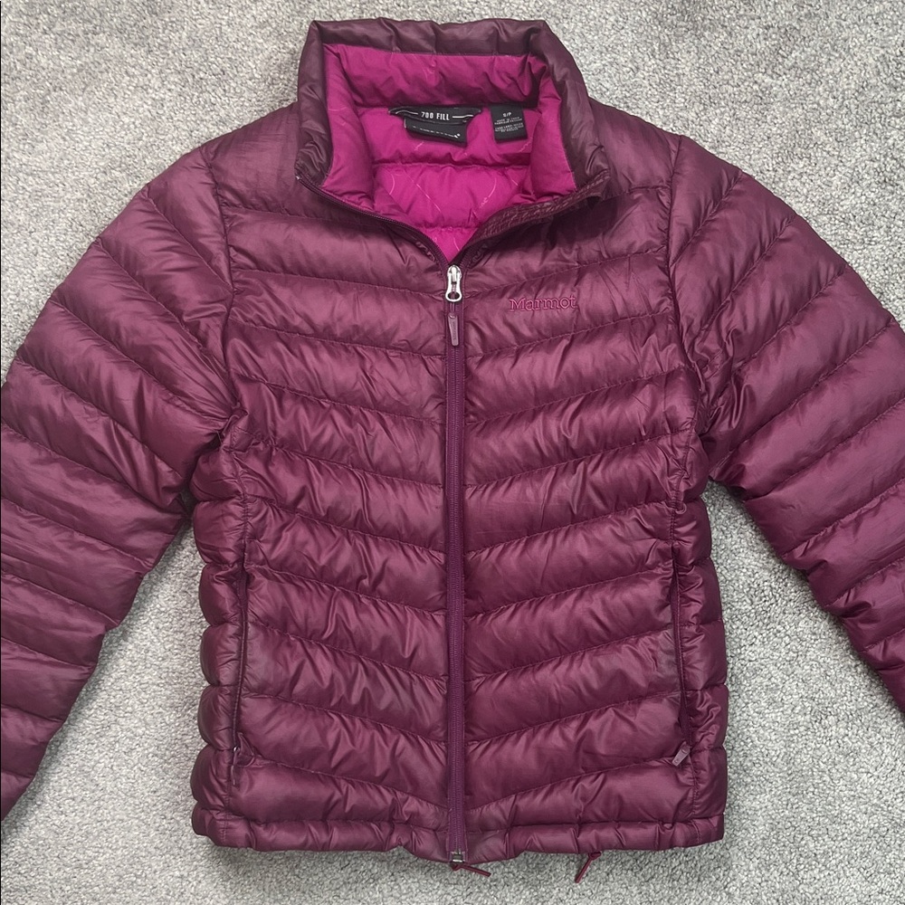 Marmot Puffer 700 Packable Berry Pink Vintage Size Small